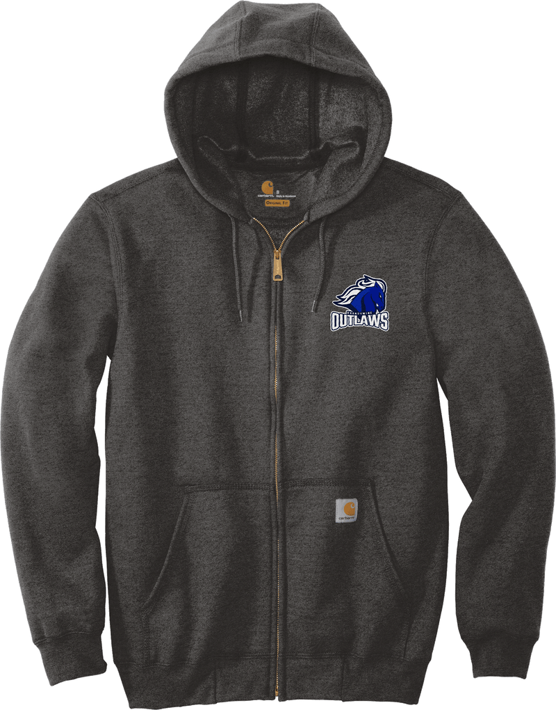 Brandywine Outlaws Carhartt Midweight Hooded Zip-Front Sweatshirt