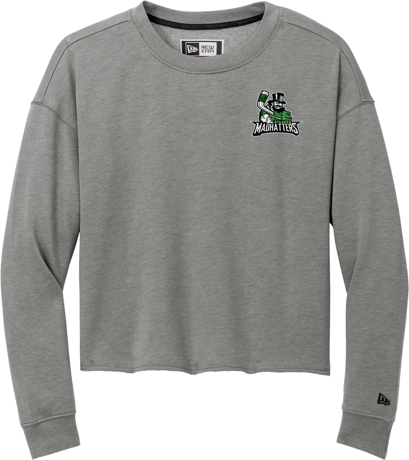 Atlanta Madhatters New Era Ladies Tri-Blend Fleece Crop Crew