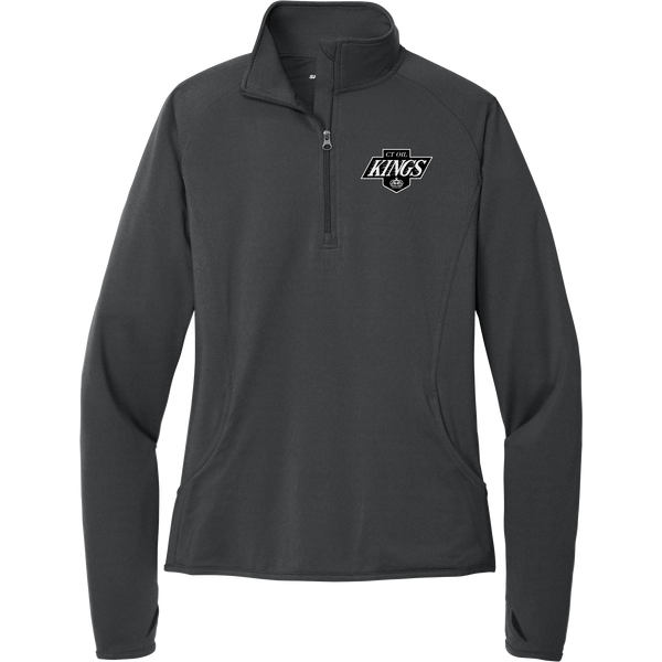 CT Oil Kings Ladies Sport-Wick Stretch 1/4-Zip Pullover