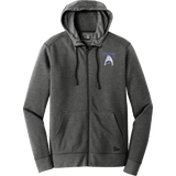 Chicago Bulldogs New Era Tri-Blend Fleece Full-Zip Hoodie