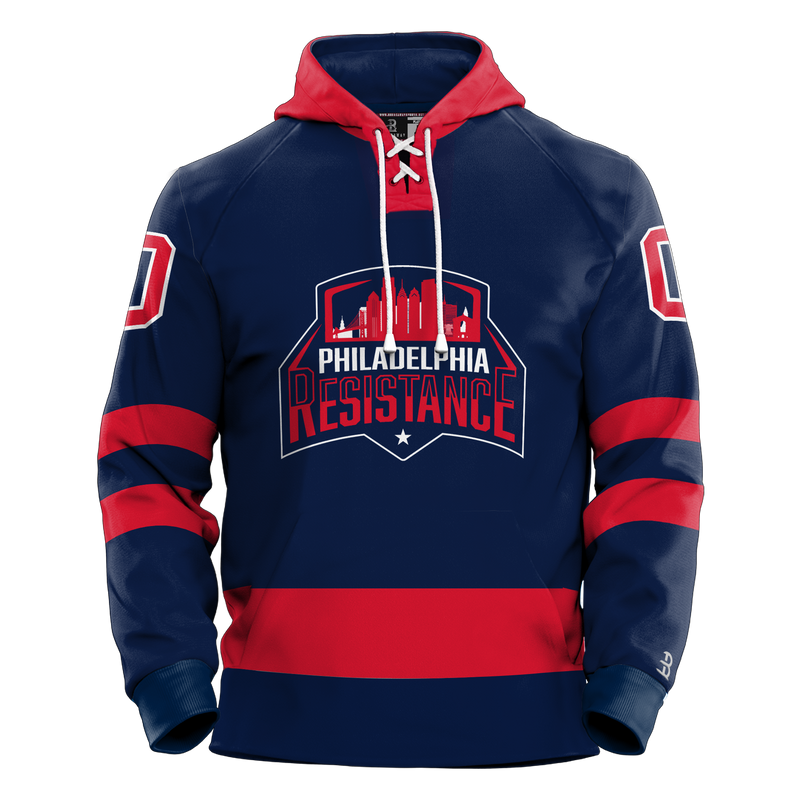 Philadelphia Resistance Adult Sublimated Retro Hoodie