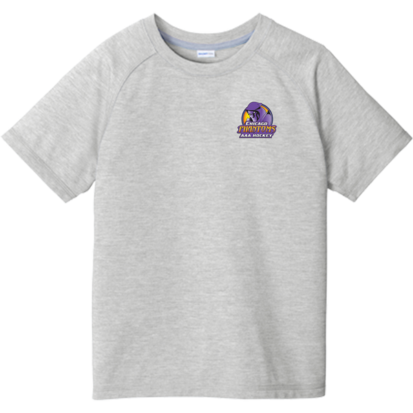 Chicago Phantoms Youth PosiCharge Tri-Blend Wicking Raglan Tee